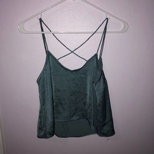 Thrifted gray blue top